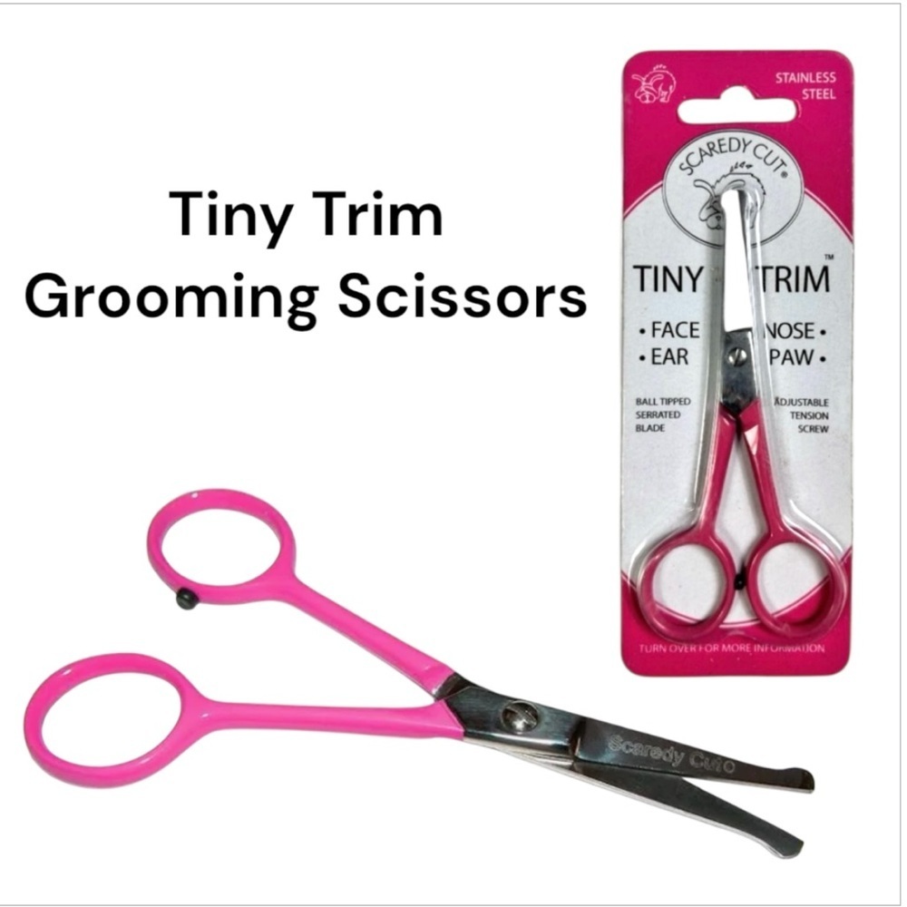 NIP Scaredy Cut Tiny Trim Ball-Tipped Dog, Cat & Small Pet Grooming Scissor
